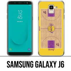 Funda Samsung Galaxy J6 - Campo de baloncesto de los Lakers de la NBA