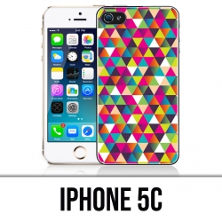 Custodia per iPhone 5C - Triangolo multicolore