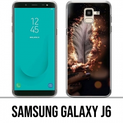 Coque Samsung Galaxy J6 - Plume feu