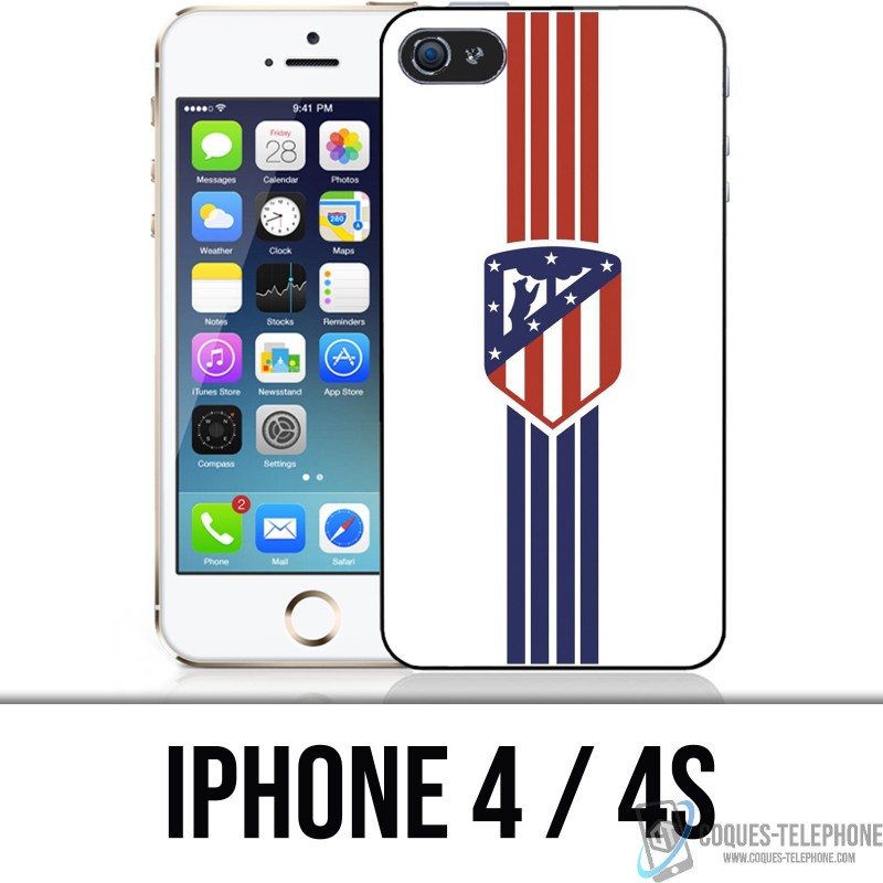 Coque iPhone 4 / 4S - Athletico Madrid Football
