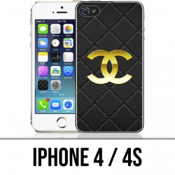 Coque iPhone 4 / 4S - Chanel Logo Cuir