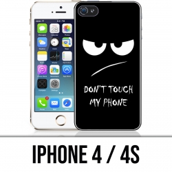 Coque iPhone 4 / 4S - Don't Touch my Phone Angry