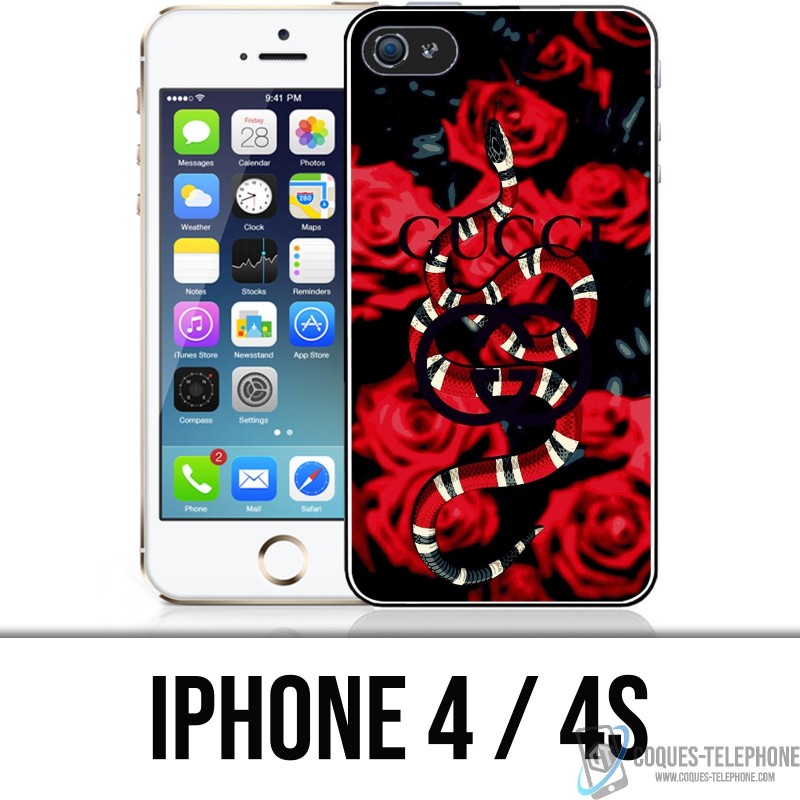 iPhone 4 / 4S Case - Gucci Schlange rosa