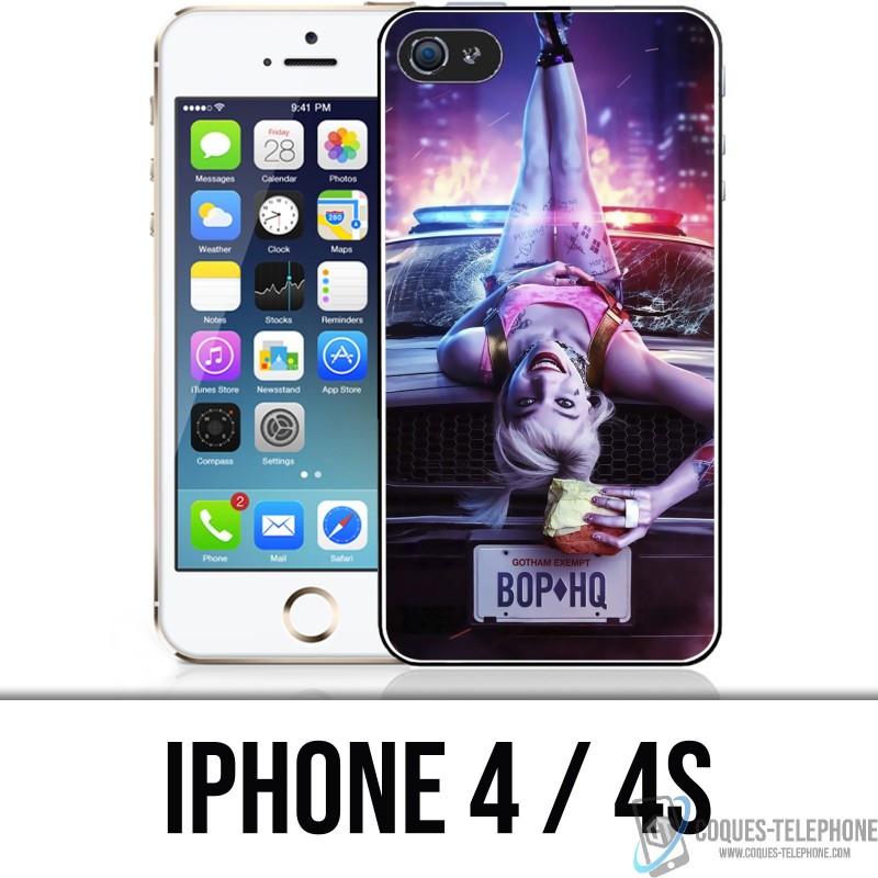 iPhone 4 / 4S Custodia - Harley Quinn Quinn uccelli rapaci cappuccio