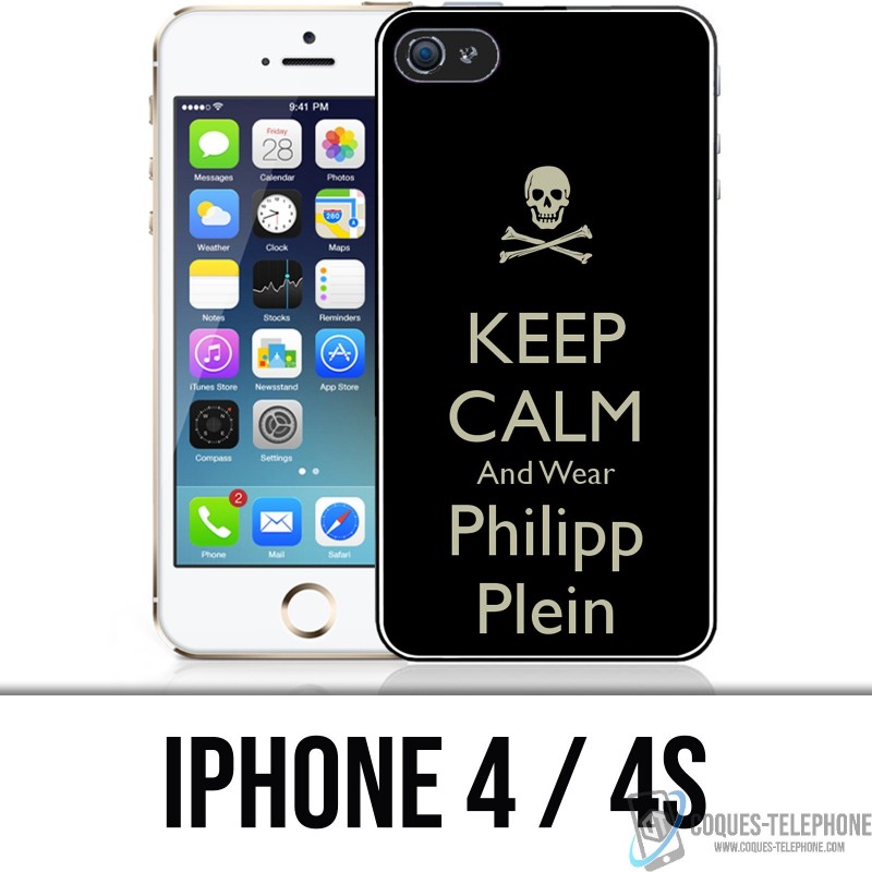 Coque iPhone 4 / 4S - Keep calm Philipp Plein