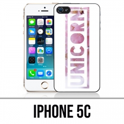 Funda iPhone 5C - Unicornio Unicornio Flores