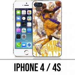 Funda iPhone 4 / 4S - Kobe Bryant Cartoon NBA