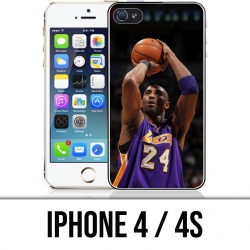 Coque iPhone 4 / 4S - Kobe Bryant tir panier Basketball NBA