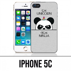 Coque iPhone 5C - Unicorn Ninja Panda Licorne