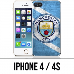 Coque iPhone 4 / 4S - Manchester Football Grunge