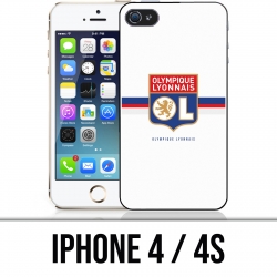 Coque iPhone 4 / 4S - OL Olympique Lyonnais logo bandeau