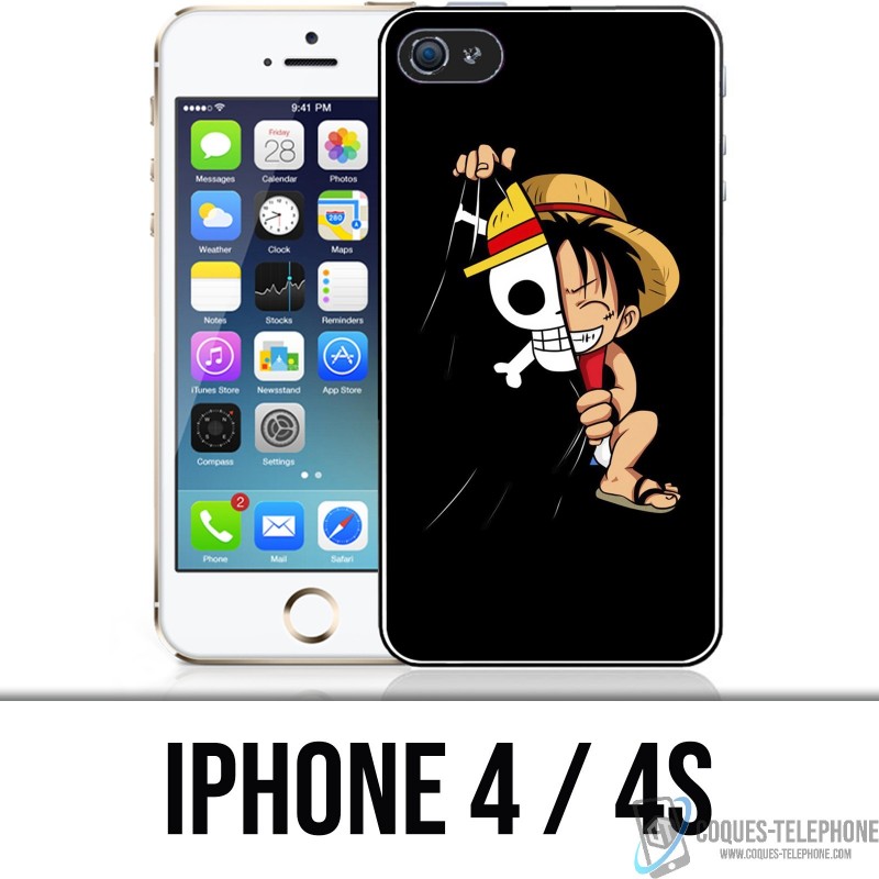 Funda iPhone 4 / 4S - Bandera de una pieza del bebé Luffy