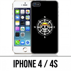Coque iPhone 4 / 4S - One Piece logo boussole