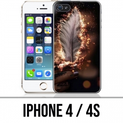 Coque iPhone 4 / 4S - Plume feu