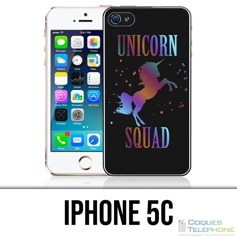 Coque iPhone 5C - Unicorn Squad Licorne