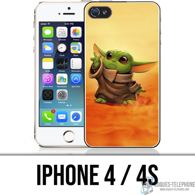 iPhone 4 / 4S Case - Star Wars Baby Yoda Fanart