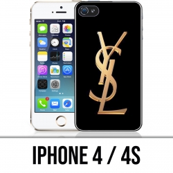 Funda iPhone 4 / 4S - Logotipo de oro de YSL Yves Saint Laurent