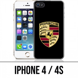Coque iPhone 4 / 4S - Porsche Logo Noir