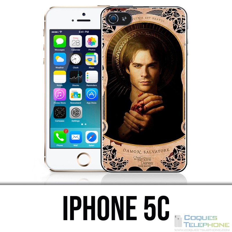 Coque iPhone 5C - Vampire Diaries Damon