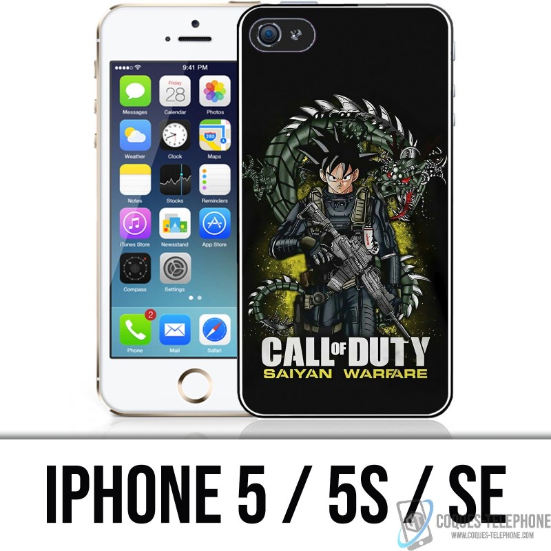 iPhone 5 / 5S / SE Case - Aufruf der Pflicht x Dragon Ball Saiyan Warfare