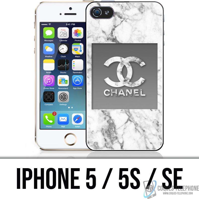 iPhone 5 / 5S / SE Case - Chanel Marble White