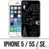 Case iPhone 5 / 5S / SE - E equals MC 2 blackboard