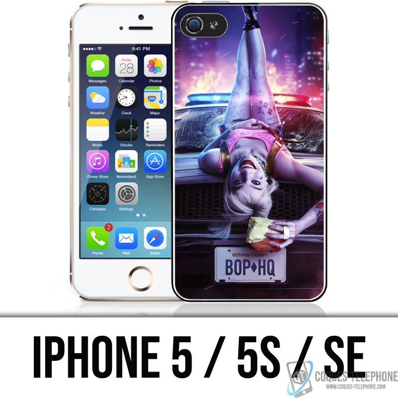 Custodia per iPhone 5 / 5S / SE - Copertura per Harley Quinn Quinn Birds of Prey