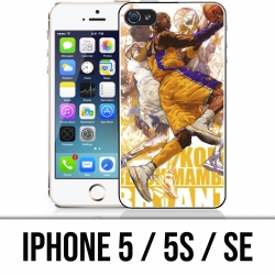 Coque iPhone 5 / 5S / SE - Kobe Bryant Cartoon NBA