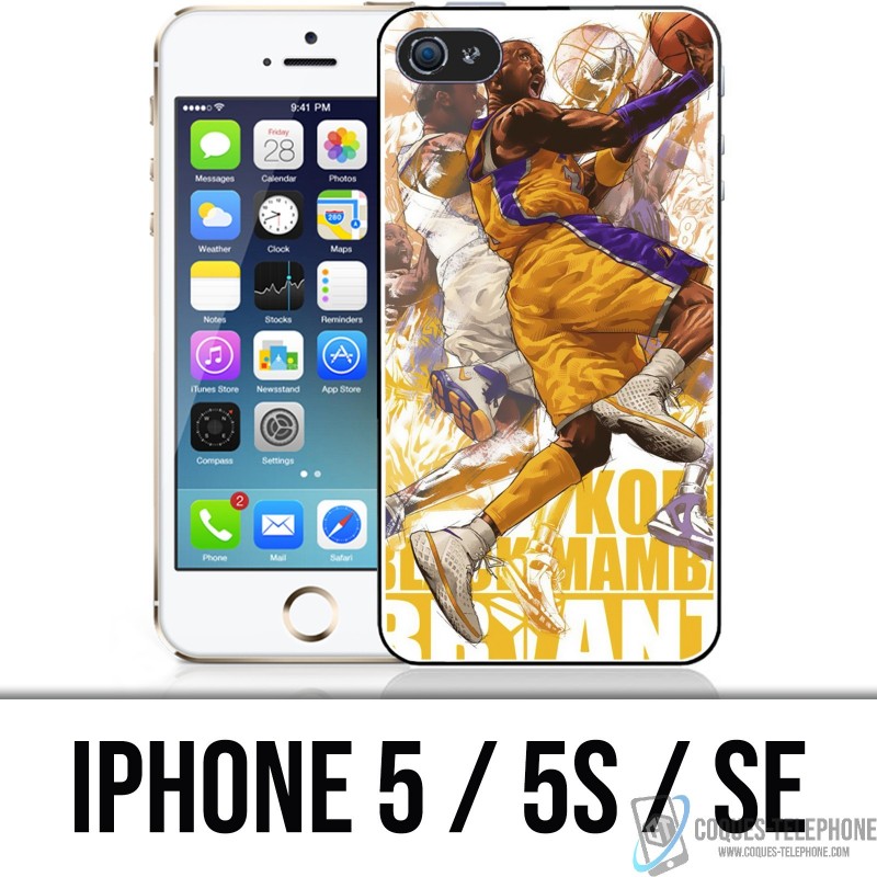 Funda iPhone 5 / 5S / SE - Kobe Bryant Cartoon NBA