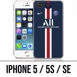 Coque iPhone 5 / 5S / SE - Maillot PSG Football 2020
