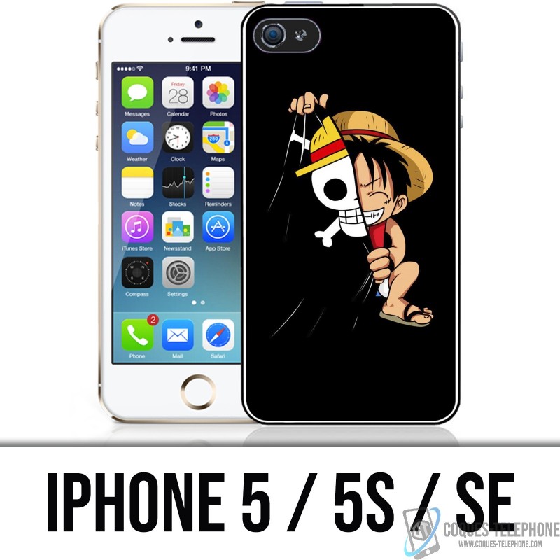 Funda para iPhone SE et iPhone 5 / 5S : One Piece baby Luffy Drapeau