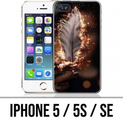 Coque iPhone 5 / 5S / SE - Plume feu