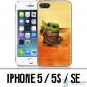 Coque iPhone 5 / 5S / SE - Star Wars baby Yoda Fanart