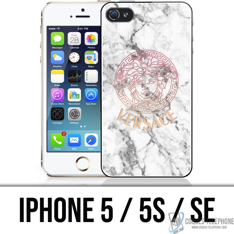 iPhone 5 / 5S / SE Case - Versace marble white