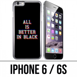 Funda iPhone 6 / 6S - Todo es mejor en negro