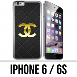 Coque iPhone 6 / 6S - Chanel Logo Cuir