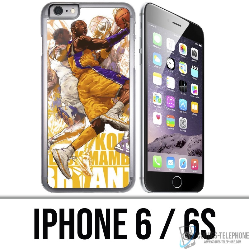 Custodia per iPhone 6 / 6S - Kobe Bryant Cartoon NBA