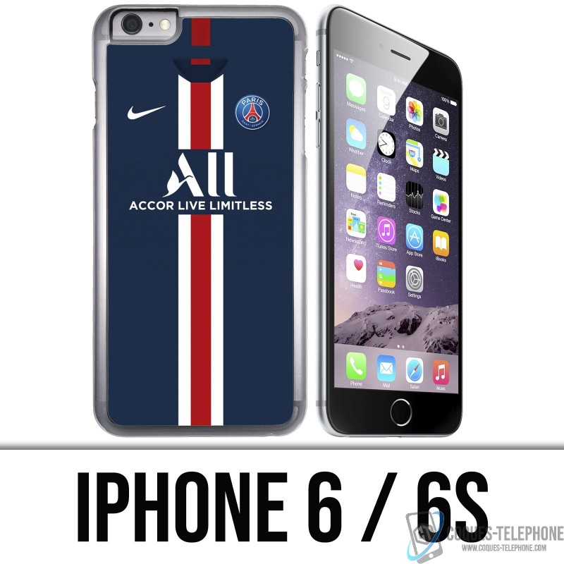 Coque iPhone 6 / 6S - Maillot PSG Football 2020