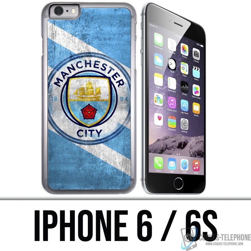 Coque iPhone 6 / 6S - Manchester Football Grunge