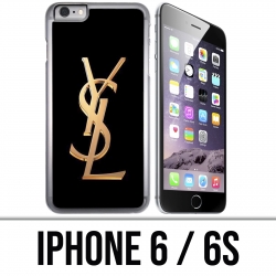 Custodia per iPhone 6 / 6S - YSL Yves Yves Saint Laurent logo d'oro