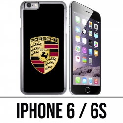 Coque iPhone 6 / 6S - Porsche Logo Noir