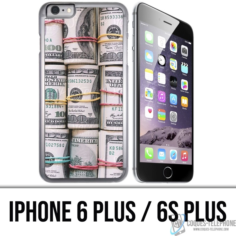 Coque iPhone 6 PLUS / 6S PLUS - Billets Dollars rouleaux