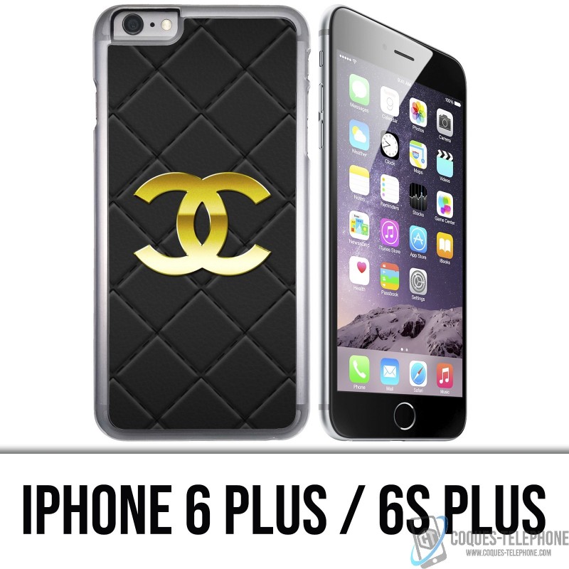 Funda de iPhone 6 PLUS / 6S PLUS - Chanel Logo Cuir