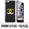 Coque iPhone 6 PLUS / 6S PLUS - Chanel Logo Cuir
