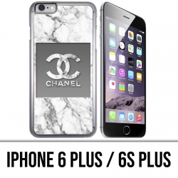 iPhone Tasche 6 PLUS / 6S PLUS - Chanel Marmor weiß