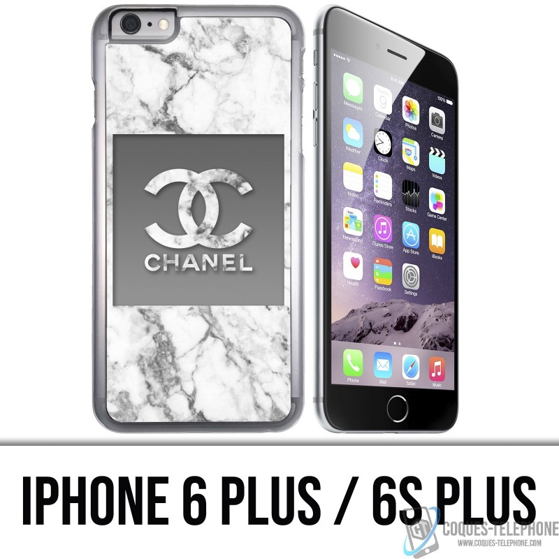iPhone Tasche 6 PLUS / 6S PLUS - Chanel Marmor weiß