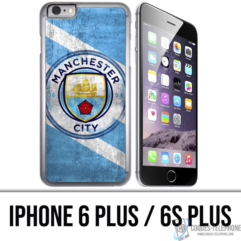 Coque iPhone 6 PLUS / 6S PLUS - Manchester Football Grunge