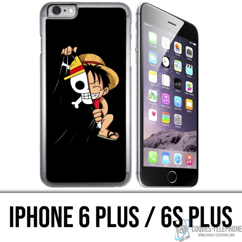 Coque iPhone 6 PLUS / 6S PLUS - One Piece baby Luffy Drapeau
