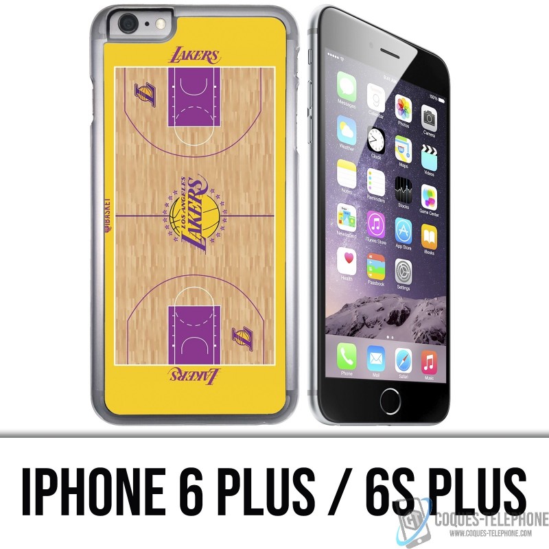 Custodia per iPhone 6 PLUS / 6S PLUS - Campo da bestsket dei Lakers NBA