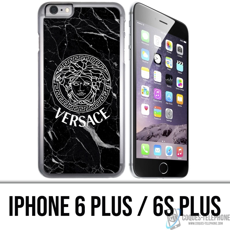 Custodia per iPhone 6 PLUS / 6S PLUS - Versace marmo nero